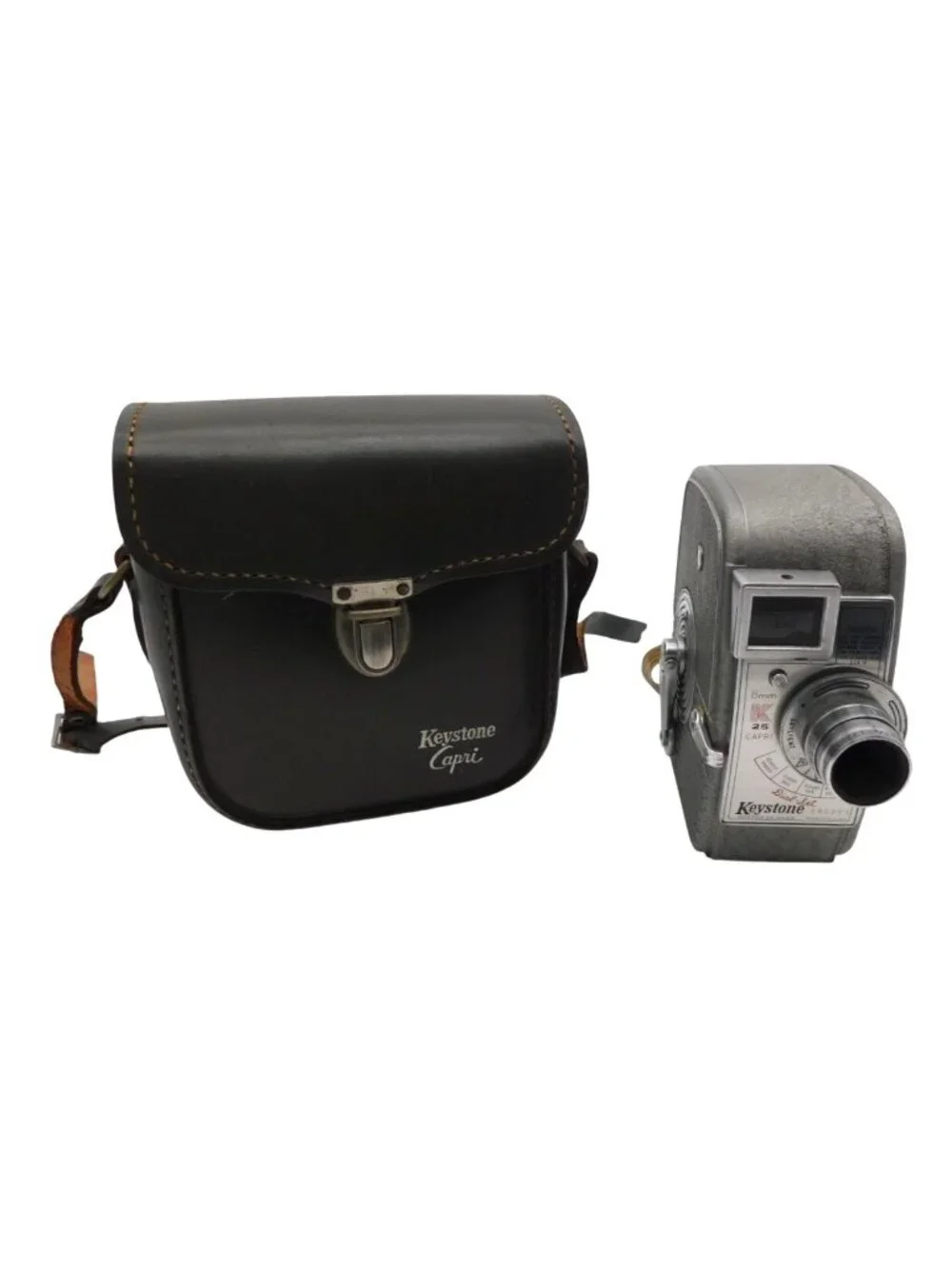 Vintage Keystone K-25 Capri 8mm Movie Camera w/ Original Case Untested USA